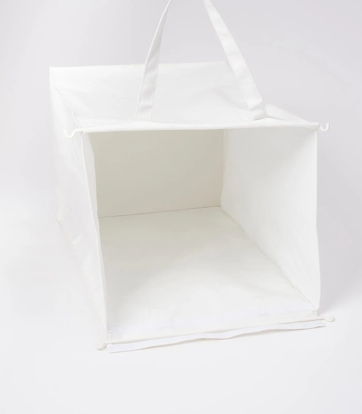 Laundry Hamper with Cotton Liner - Two Sizes - Steel   Cotton from Yamazaki Home