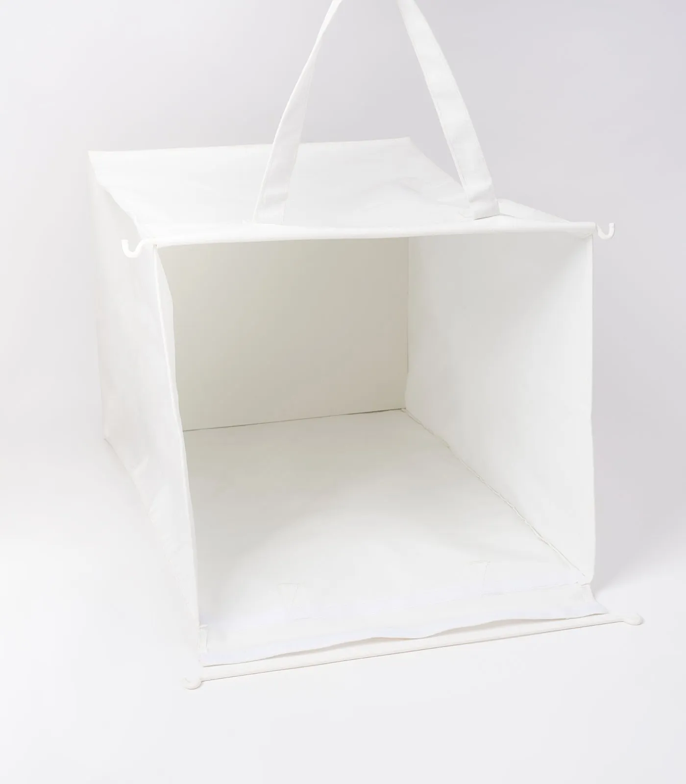 Laundry Hamper with Cotton Liner - Two Sizes - Steel   Cotton from Yamazaki Home