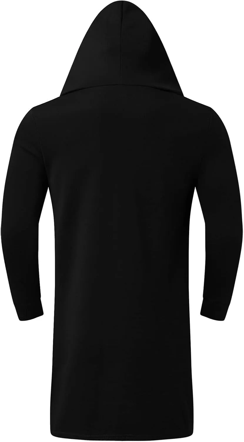 LCMTWX Hoodies for Men Hoodie Splicing Large Size Sweater Jacket Drawstring Midweight Fleece Sweatshirt Midweight Fleece