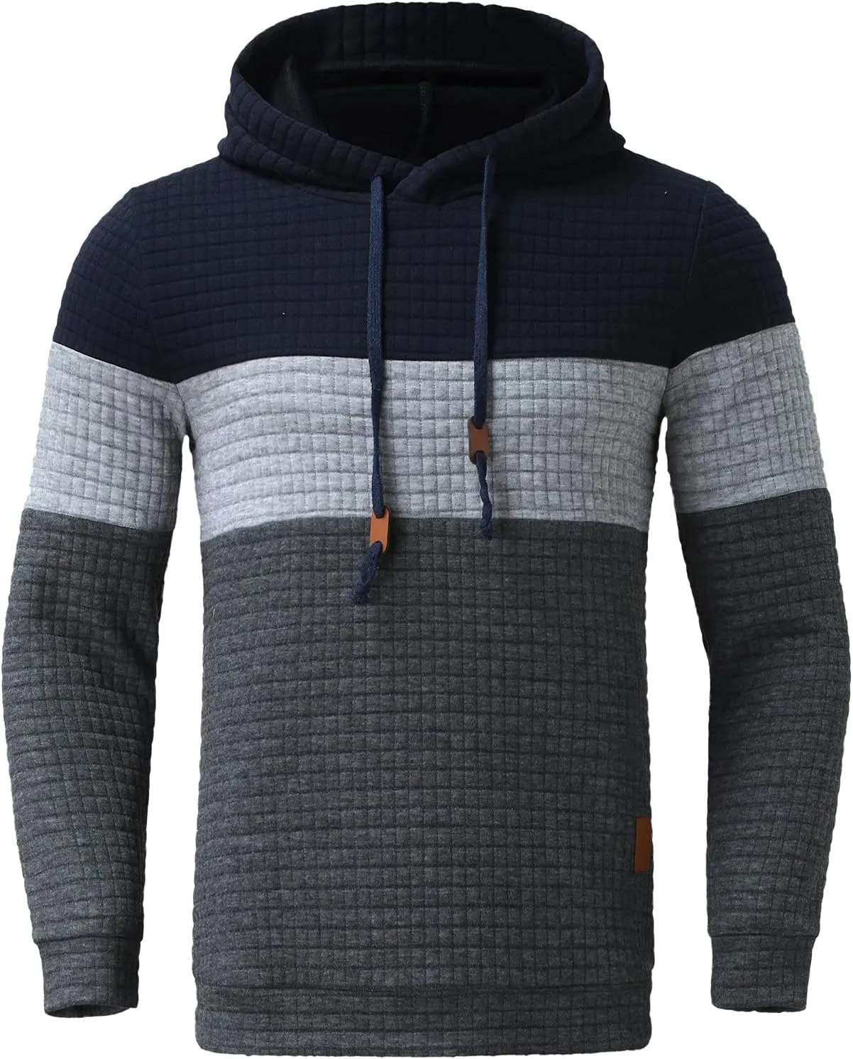 LCMTWX Men Hoodies Casual Hoodies for Men Jacket Casual Stitching Hooded Zipper Sweaters Coat Loose Warm Winter Jacket