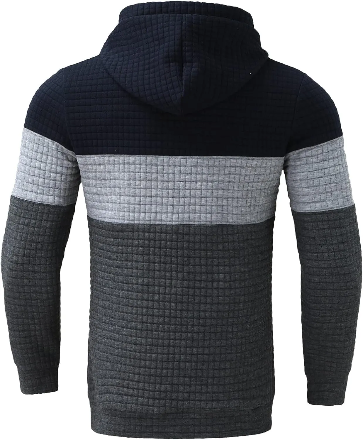 LCMTWX Men Hoodies Casual Hoodies for Men Jacket Casual Stitching Hooded Zipper Sweaters Coat Loose Warm Winter Jacket