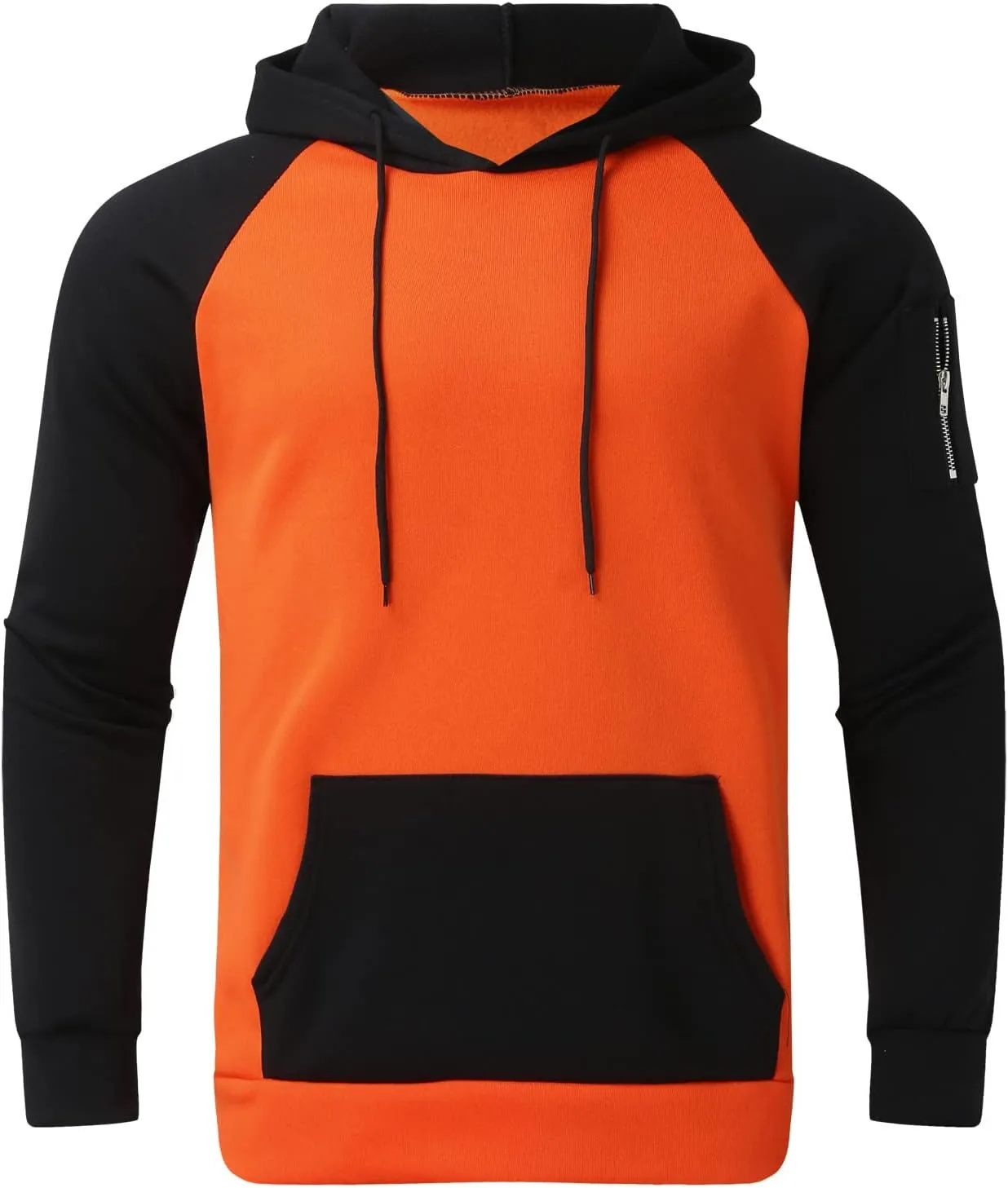 LCMTWX Mens Hoodies And Winter Fashion Coat Jackets Casual Stitching Hooded Zipper Sweater Pullover Hooded Sweatshirt for
