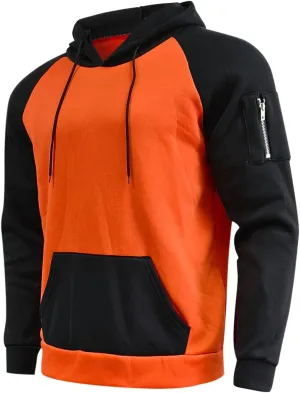 LCMTWX Mens Hoodies And Winter Fashion Coat Jackets Casual Stitching Hooded Zipper Sweater Pullover Hooded Sweatshirt for
