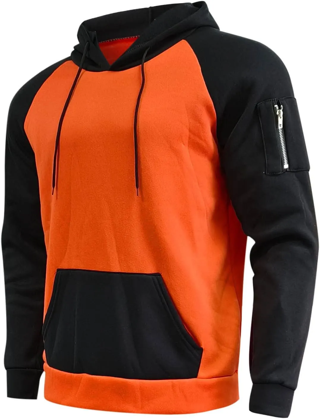 LCMTWX Mens Hoodies And Winter Fashion Coat Jackets Casual Stitching Hooded Zipper Sweater Pullover Hooded Sweatshirt for