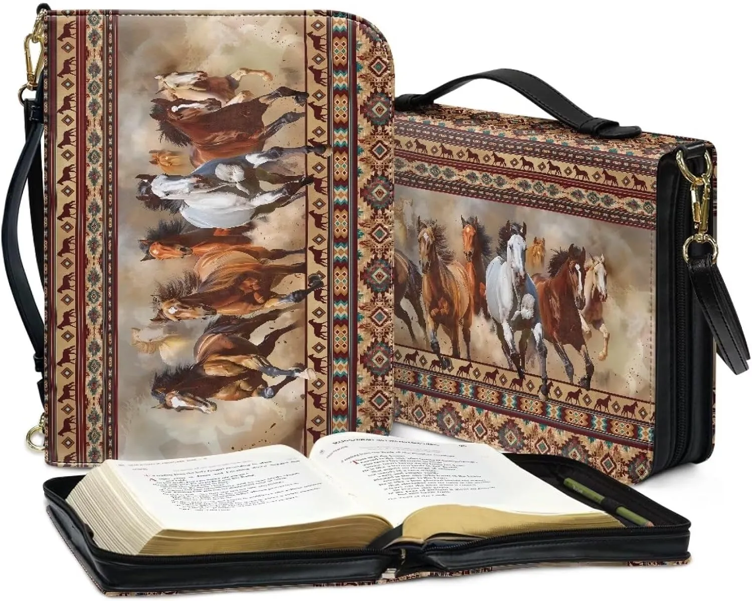 Leather Bible Covers Bible Book Covers Bible Covers for Women Men with Pockets Bible Accessories Kit