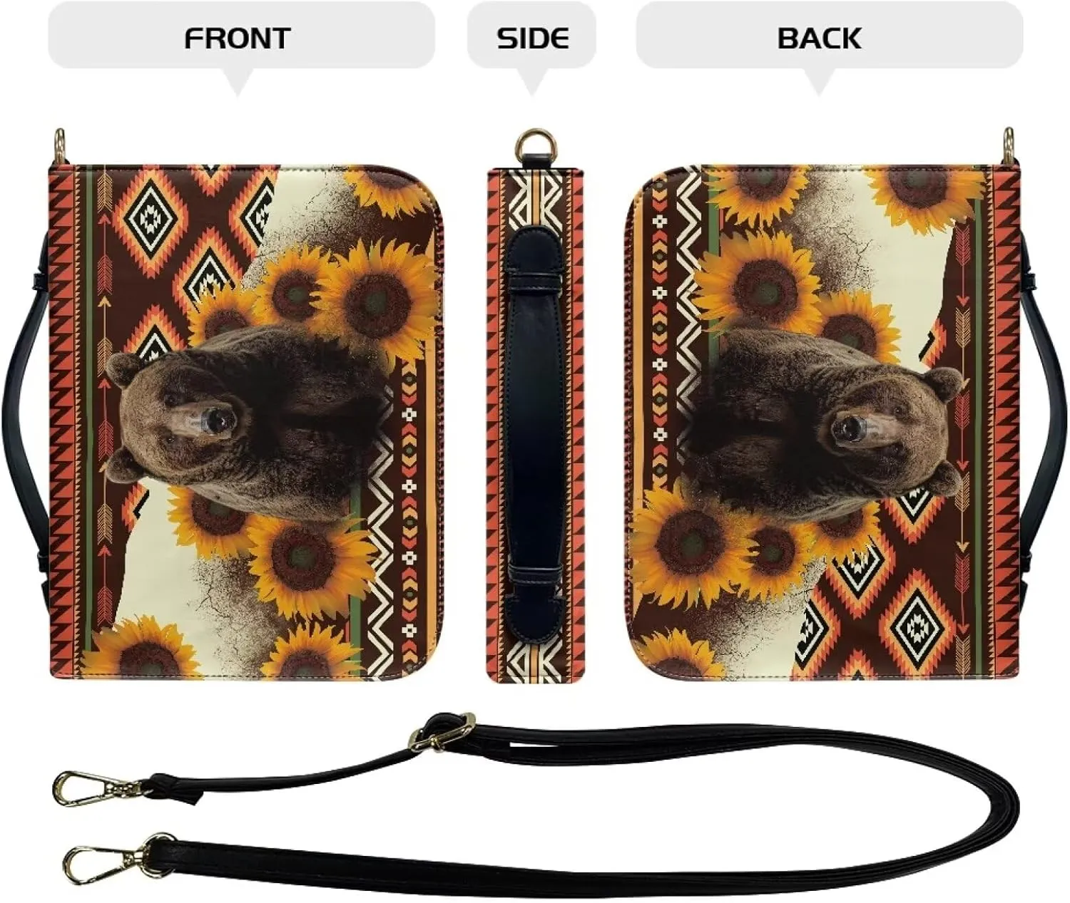 Leather Bible Covers Bible Book Covers Bible Covers for Women Men with Pockets Bible Accessories Kit