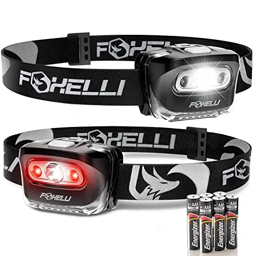 LED Headlamp Flashlight for Adults & Kids,Running,Camping,Hiking Head Lamp with Batteries