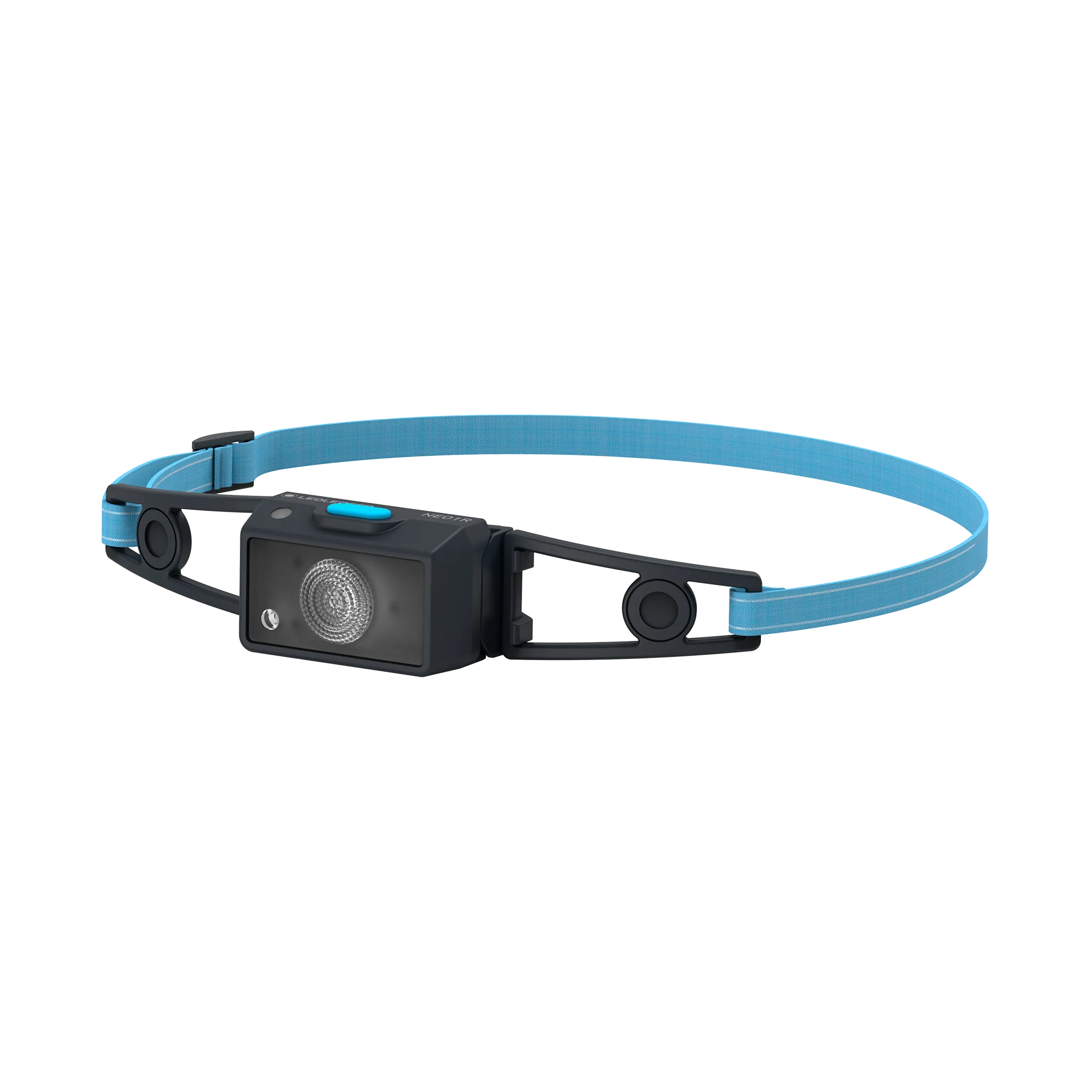 Ledlenser NEO1R 250lm Wide Beam 39gm Rechargeable Running Sports Red Safety Light Headlamp Blue