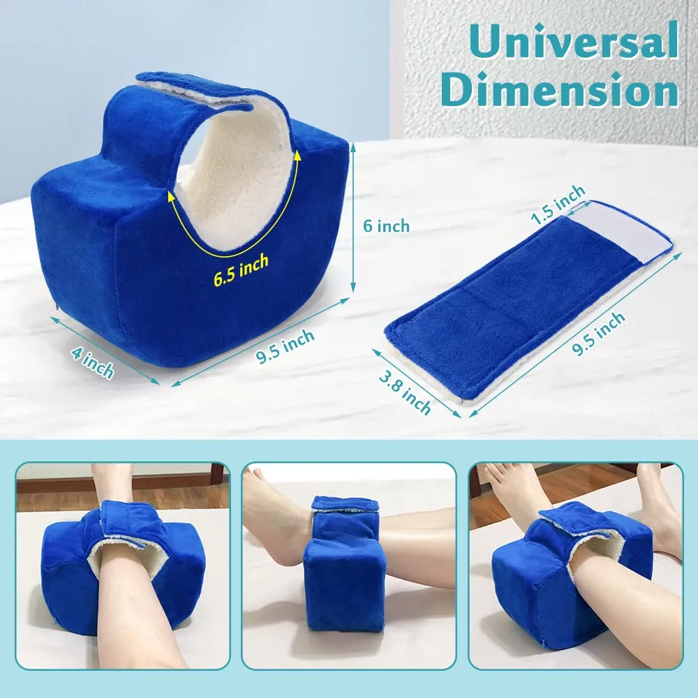 Leg Elevation Pillows Foot Pillow Heel Protectors for Pressure Sores Post Surgery Feet Swelling Ankle Protector Support Pillow Cradle Bed Sores Foot Surgery Recovery Supplies Ulcer Cushion - 2PCS