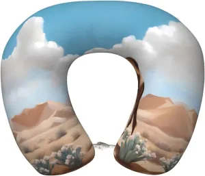 Leisure and Comfortable Travel Pillow, Walking Camel Memory Foam U-Shaped Neck Pillow, Camping Home Office Driving headrest Leisure