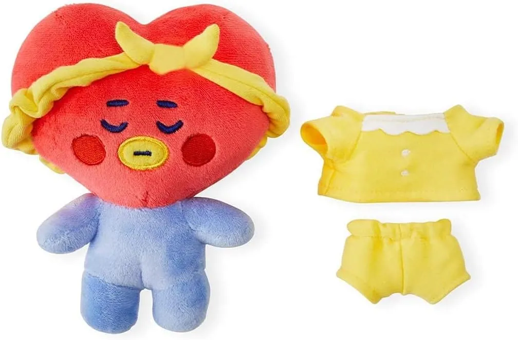 Lerion Cartoon Pillow for Kids, Pillow Doll Small Puppets, Dream of Baby Series Character Cute Stuffed Animal Figure Doll (Tata, 7.8 inch)