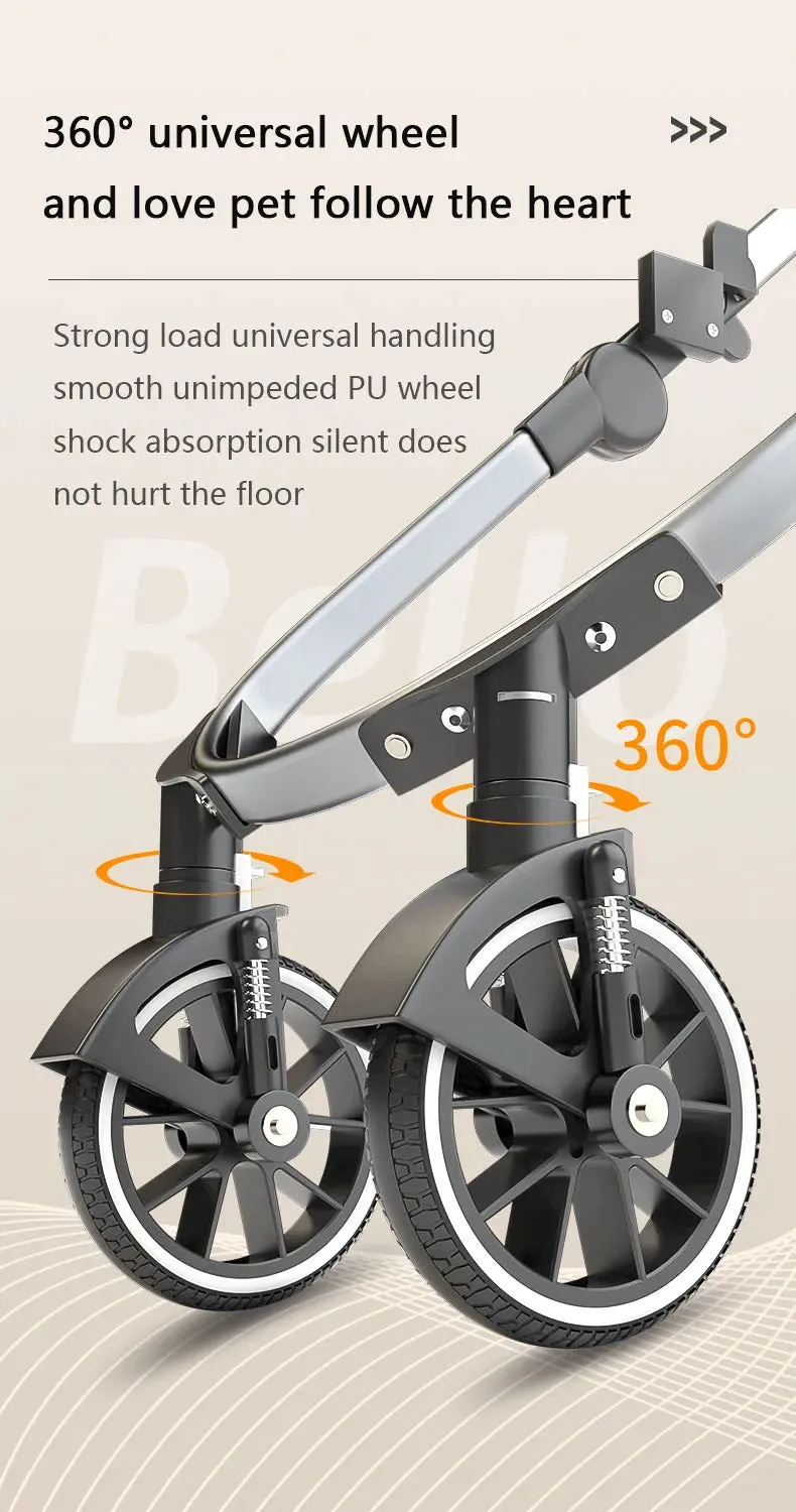 Lightweight Aluminum Frame Dog Stroller