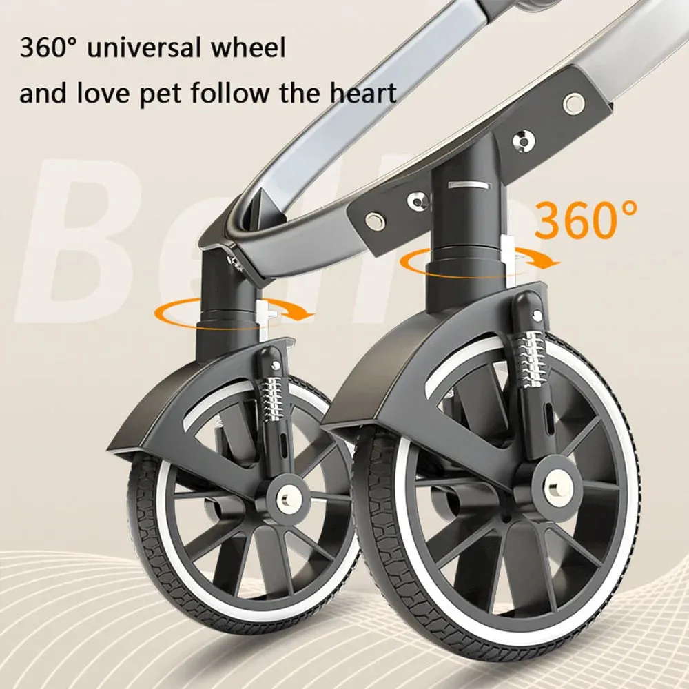 Lightweight Aluminum Frame Dog Stroller