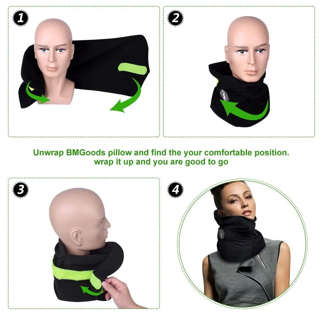 Lightweight Fleece Wrap-Around Neck Pillow
