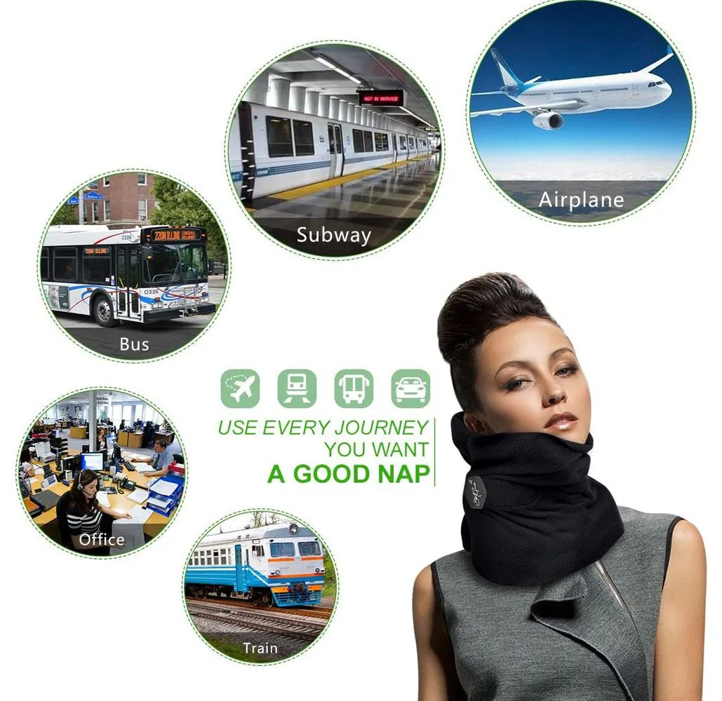 Lightweight Fleece Wrap-Around Neck Pillow