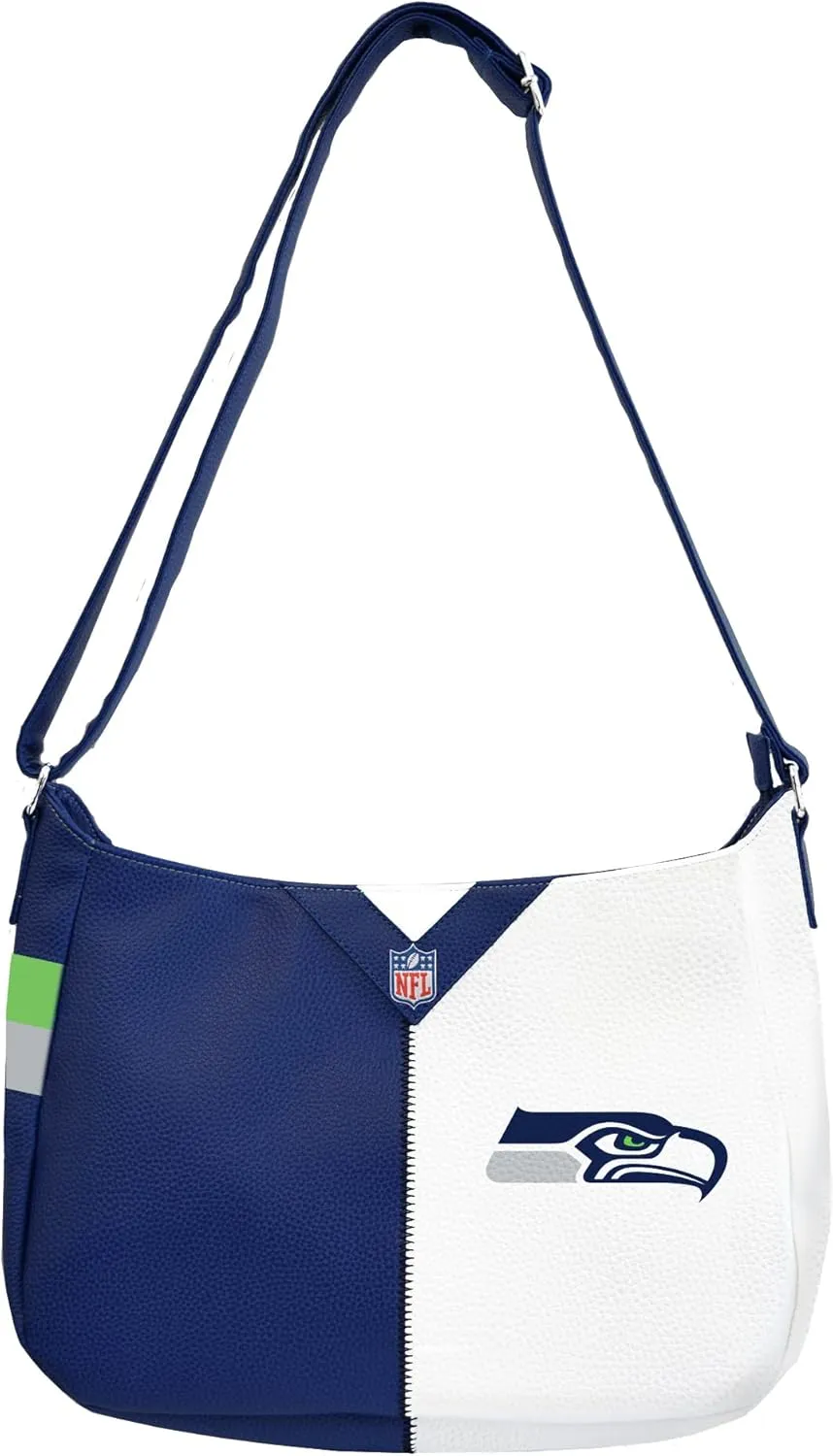 Littlearth NFL Pebble Split Hobo Bag, 14 x 4 x 10.5