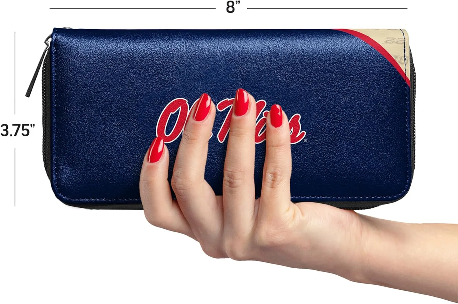 Littlearth Women's NCAA Curve Zip Organizer Wallet