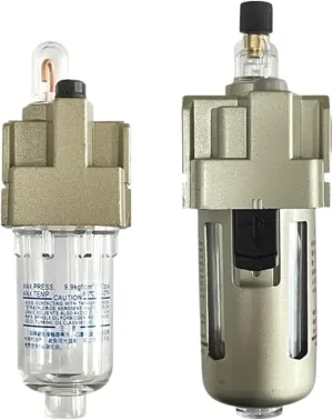 Lubricator Compressor Pump Filter Air Processor Comprssed Air Filter 1/4 3/8 1/2 AL2000-02/3000-03/4000-04(Color:AL4000-04)