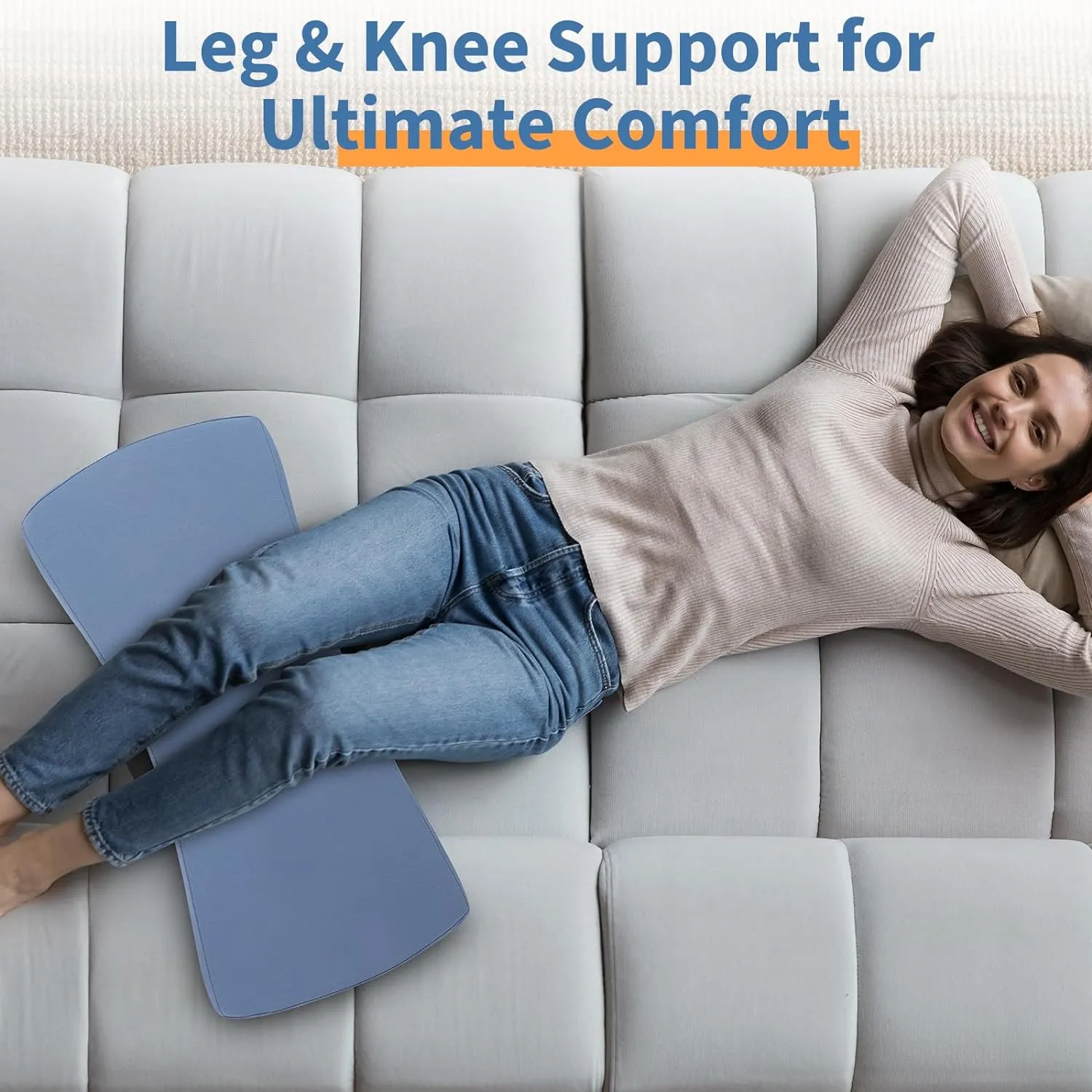 Lumbar Support Pillow for Bed Relief Back Pain: Lower Back Pillow for Sleeping - Memory Foam Waist Pillow - Back Wedge Bolster Pillow for Side, Back&Stomach Sleepers - Bed Rest Pillow for Car, Sofa