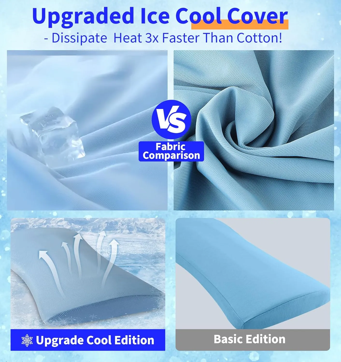 Lumbar Support Pillow for Bed Relief Back Pain: Lower Back Pillow for Sleeping - Memory Foam Waist Pillow - Cooling Back Bolster Pillow for Side, Back&Stomach Sleepers - Bed Rest Pillow for Car, Sofa