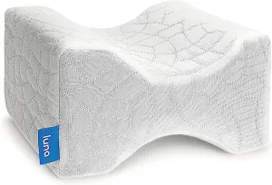 Luna Orthopedic Knee Pillow | Memory Foam - Side Sleeper Pillow for Hip Pain & Lower Back Pain Relief | Post Surgery Pillow, Sciatica Pain Relief Pillow for Adults | Knee Surgery Gifts
