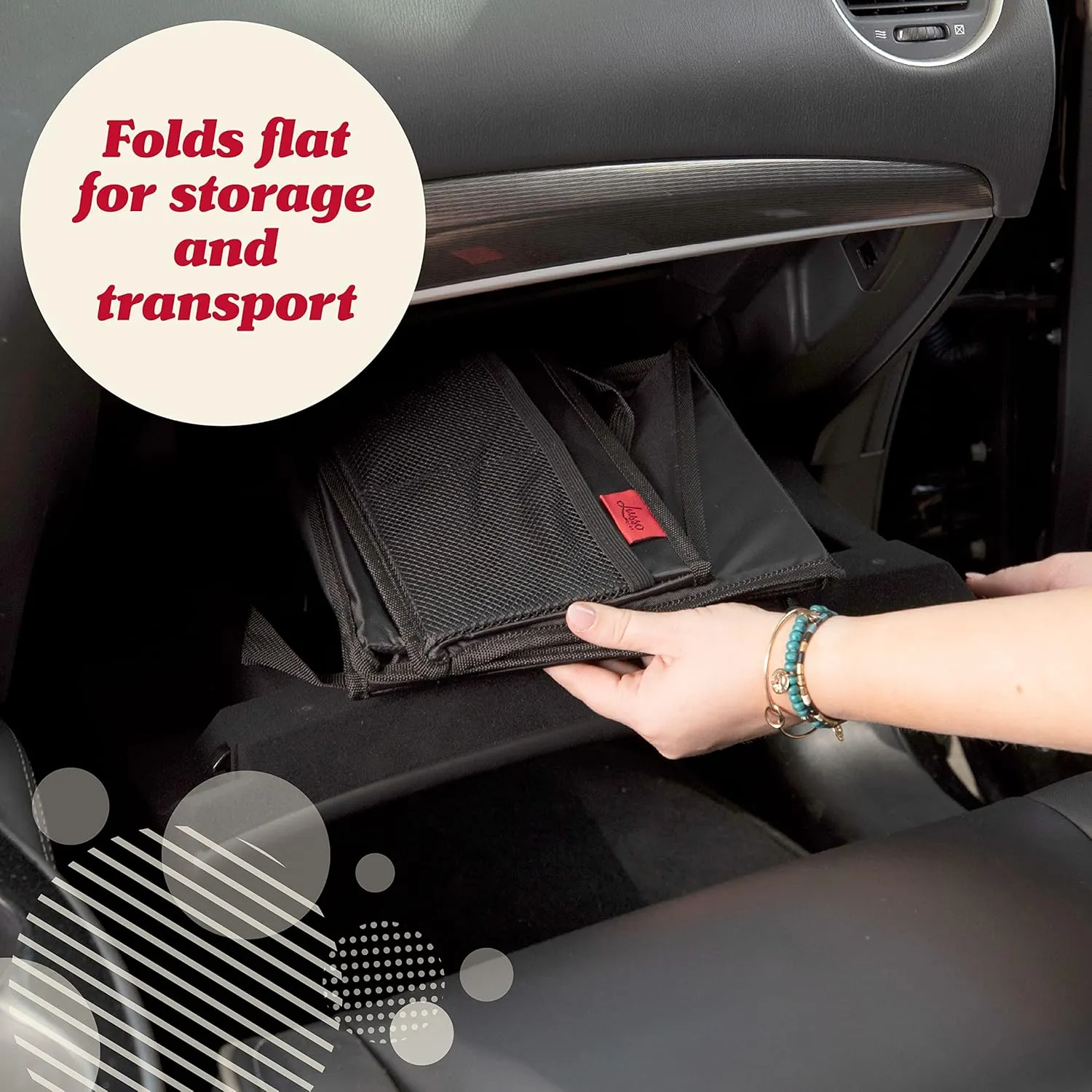 Lusso Gear Car Seat Organizer for Front or Backseat - Great for Adults & Kids, Features 9 Storage Compartments for Toys, Magazines, Tissues, Maps, Books, Documents, Games & More (Floral)