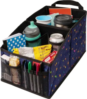 Lusso Gear Car Seat Organizer for Front or Backseat - Great for Adults & Kids, Features 9 Storage Compartments for Toys, Magazines, Tissues, Maps, Books, Documents, Games & More (Planets)