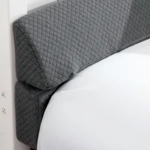 MABOZOO Pillow Wedge for Headboard Gap,Grey Bed Wedge Gap Filler Twin Size,Foldable Bed Wedge Pillow for Headboard,Foam Mattress Gap Filler,39"x6"x6"