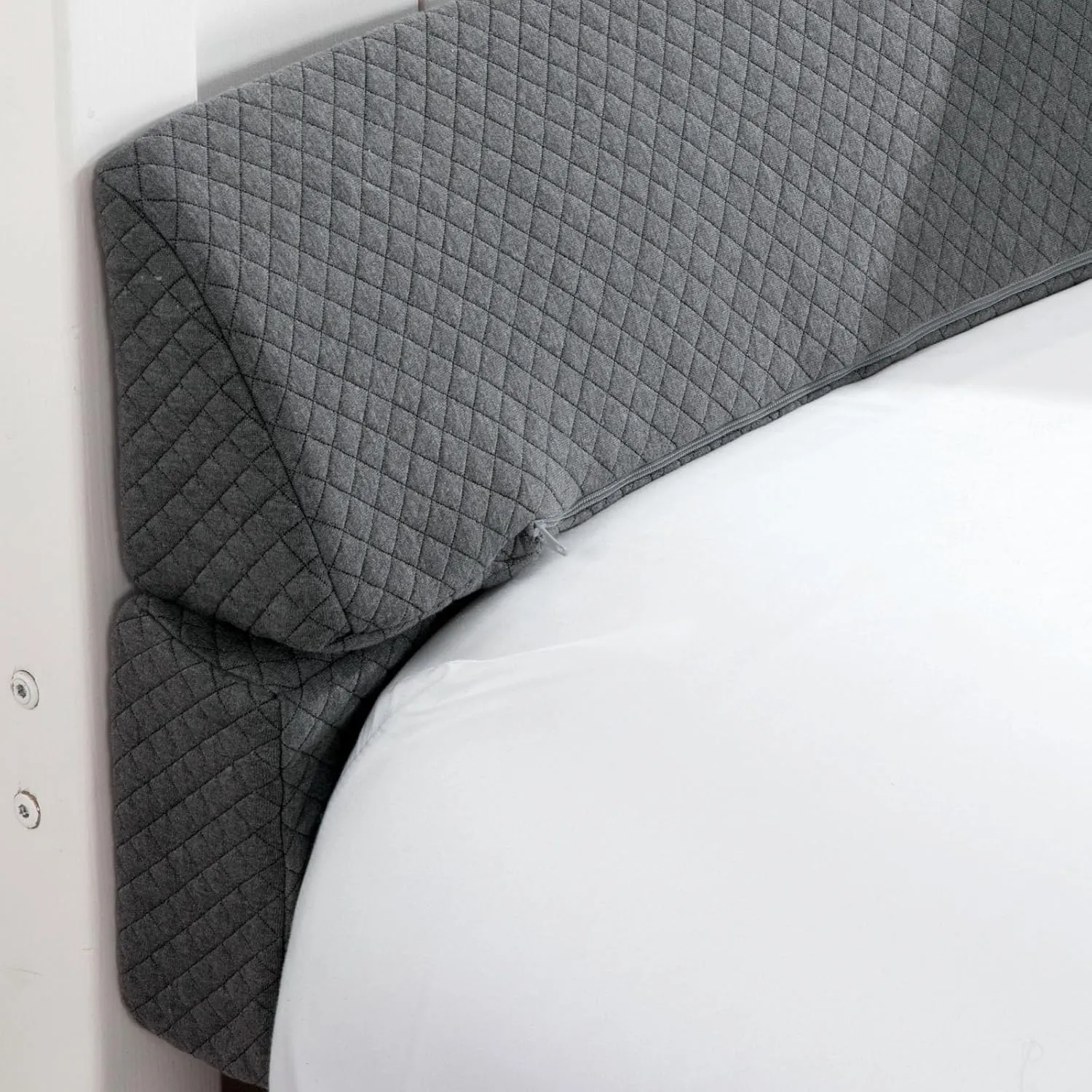 MABOZOO Pillow Wedge for Headboard Gap,Grey Bed Wedge Gap Filler Twin Size,Foldable Bed Wedge Pillow for Headboard,Foam Mattress Gap Filler,39"x6"x6"