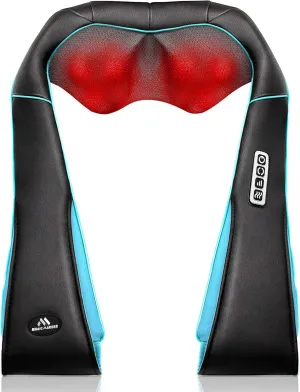 MagicMakers Electric Shiatsu Neck Massager with Heat - Pain Relief for Back, Shoulders & Feet - Gift for Men, Women, Mom & Dad - From Daughter or Son - Ideal for Christmas, Mother's Day & Father's Day