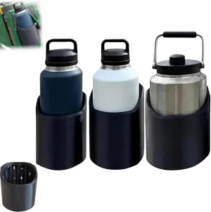 Magnetic Bottle Mounts for 46, 50, 64 oz, 3D Printed Gallon Jug Holder, Heavy Duty Magnetic Cup Holder, Portable Water Bottle Storage Rack for Golf Cart Tractor Bus Lawnmower (3Pcs)