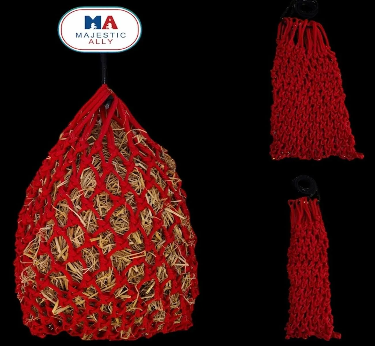 Majestic Ally 2”x2” Holes Highly Durable Very Sturdy 36" Hay Net with for Horses, Goat etc.