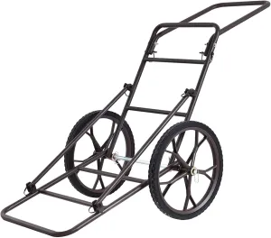 Mayjooy Folding Deer Cart, 500lbs Deer Cart Game Hauler w/17” Durable Rubber Wheels, Heavy Duty Game Carts for Hunting