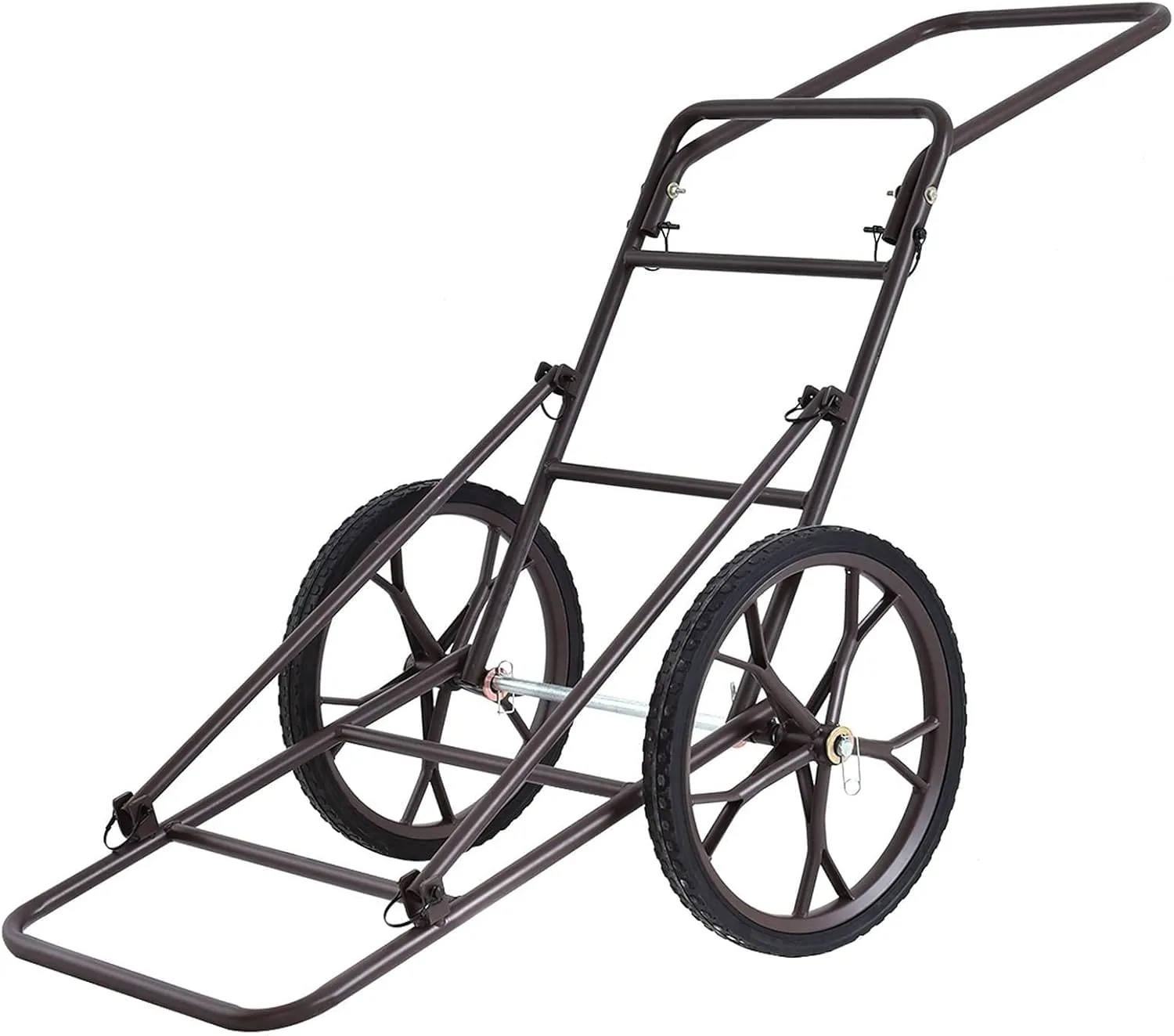 Mayjooy Folding Deer Cart, 500lbs Deer Cart Game Hauler w/17” Durable Rubber Wheels, Heavy Duty Game Carts for Hunting
