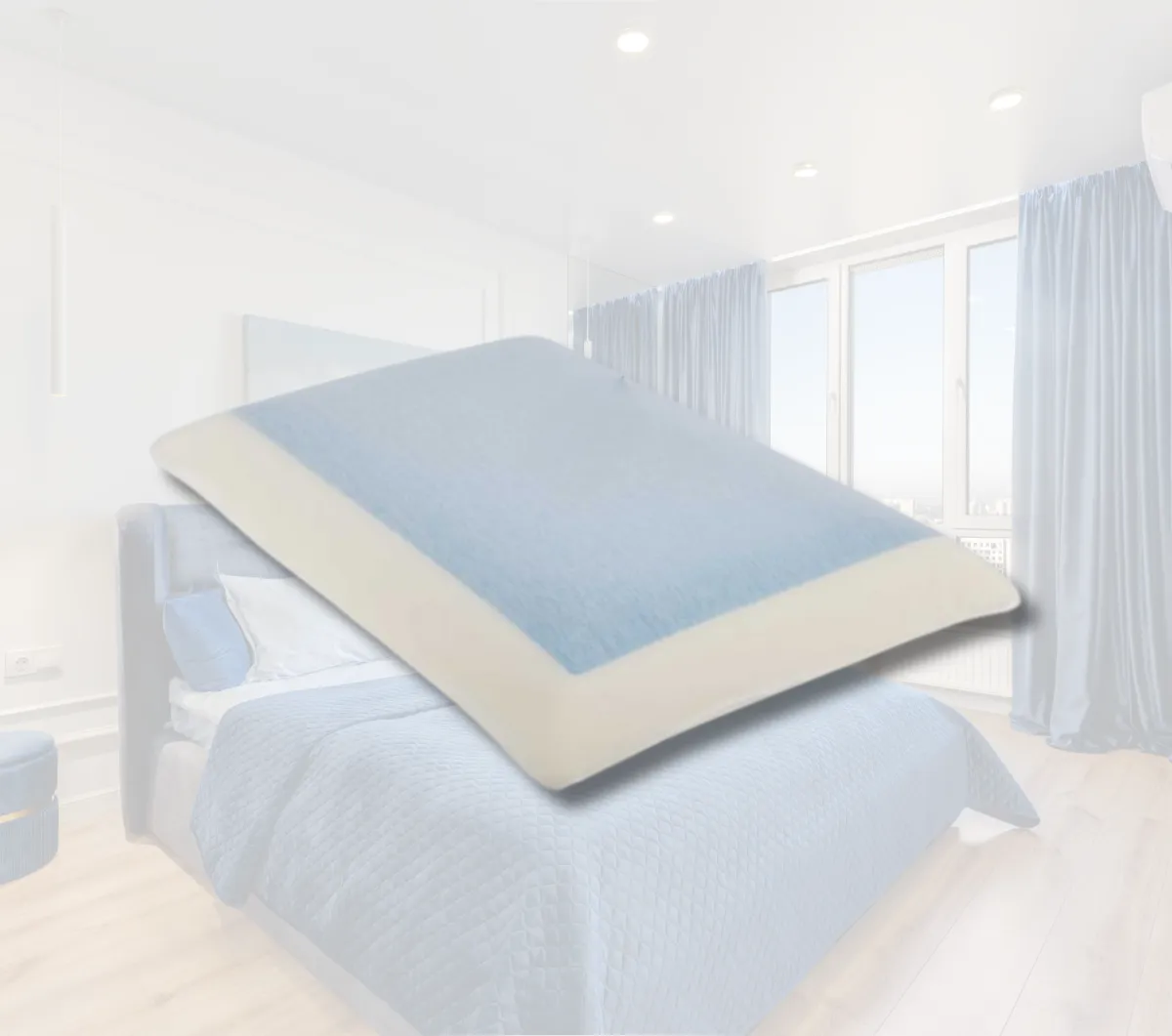MemoGel Classic Pillow - Cool Gel Feel Classic (non contour) Shape