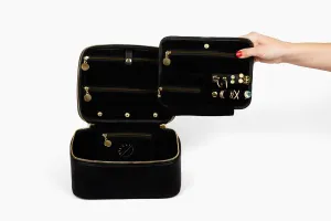 Milari Beauty Organizer & Jewelery Case With Removable Compartment (gold)