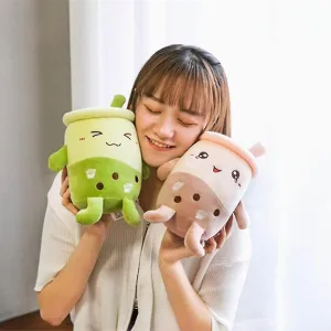 Milk Tea Cup Plush Toy Simulation Milk Tea Pillow Childrens Birthday Gift Rag