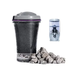 Mineral Stones Replacement 13846 and Cartridge 13845 for Nikken Water Filter Replacement PiMag Waterfall Water Filter System - Countertop Drinking Alkaline Filtration System Mineral Rocks & Cartridge