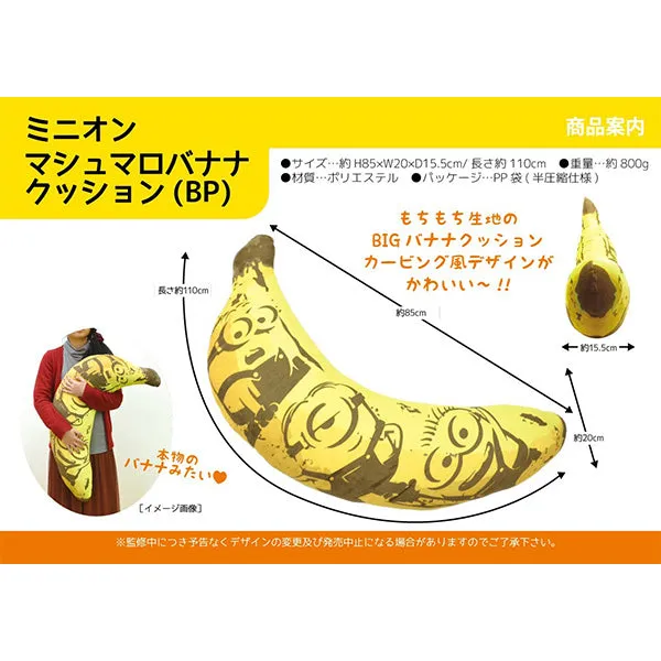 Minion Marshmallow Banana Cushion
