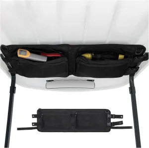 Mixsuper Liner Golf Cart Ceiling Storage Bag for Club Car Precedent,Tempo, Onward, Golf Cart Overhead Organizer Bag, No Drilling Golf Car Roof Organizer,Golf Cart Accessories Black