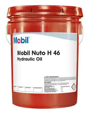 Mobil NUTO H 46, AW Hydraulic Oils, 5 gal. Pail