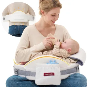 Momcozy CozyPro Nursing Pillow for Breastfeeding - All Around Ergonomic Comfort & Support - Pioneering Safety Fence - Plus Size Wider Feeding Pillow with Lumar Support for Easier and Healthier Nursing