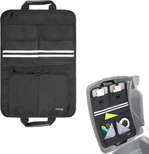 MOSISO Tour Pack Pak Trunk Lid Organizer Pouch Tool Luggage Storage Bag Compatible with Harley Road Glide Street Glide Electra Glide Touring Road King with Tour-Pak Luggage, Black