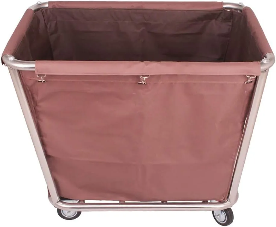 Movable Trolleys, Household Serving Cart Heavy-Duty Rolling Laundry Sorter Cart with Movable Bags Silenters, Multifunction Hotel/Coffee/90 * 65 * 80Cm