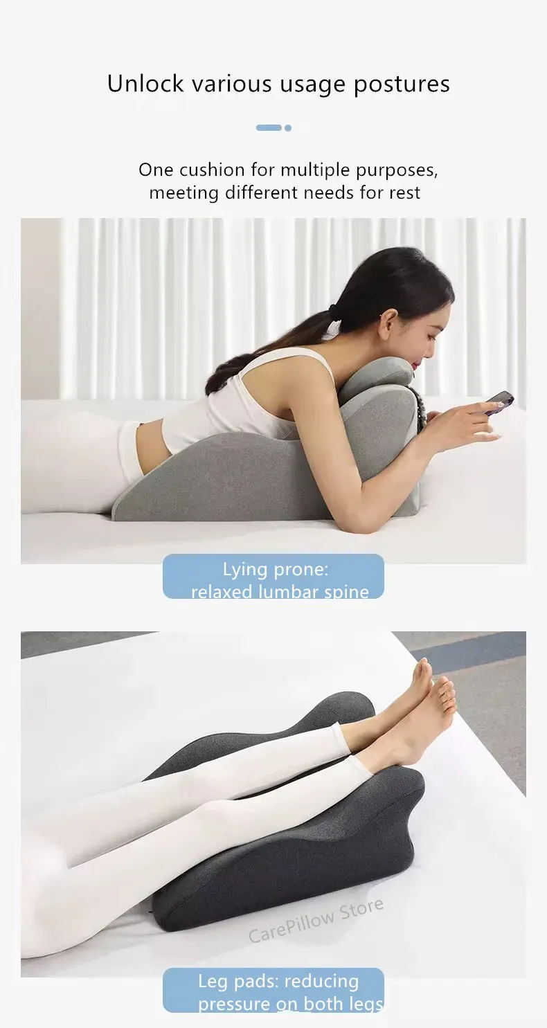 Multifunctional Prone Sleeping Pillow – Ergonomic Lie-on-Bed Cushion for Comfort and Support