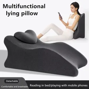 Multifunctional Prone Sleeping Pillow – Ergonomic Lie-on-Bed Cushion for Comfort and Support