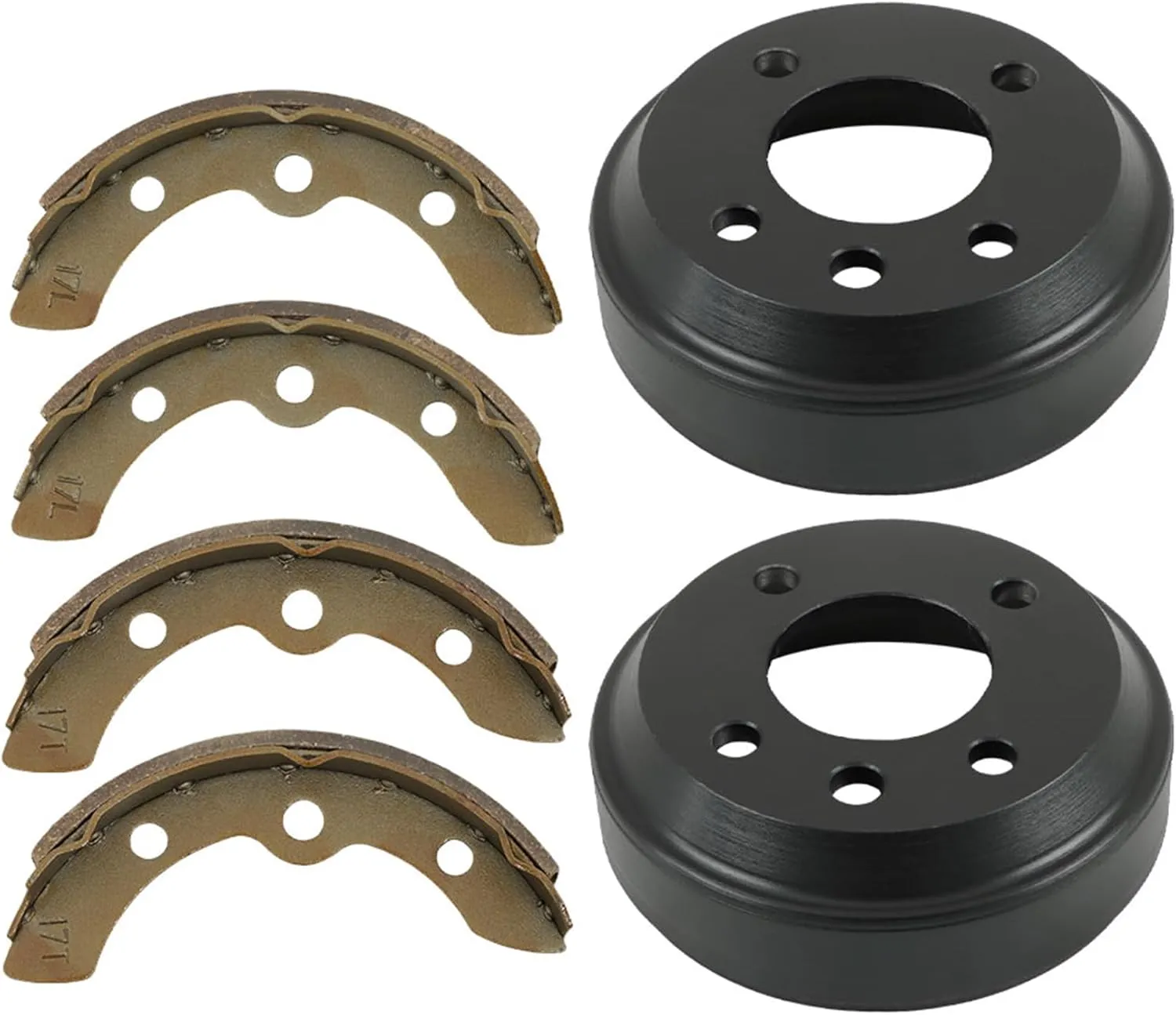 munirater Golf Cart Brake Drums Shoes Kit Replacement for G1 G2 G8 G9 1982-1992 Gas & Electric Golf Carts