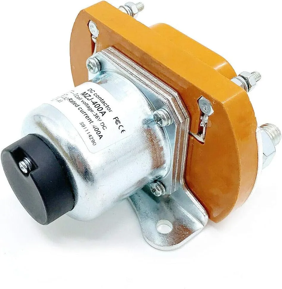 MZJ-400A Solenoid Contactor for Golf Cart, 36V 400A Contactor Solenoid Heavy Duty for Golf Cart Direct Replacement