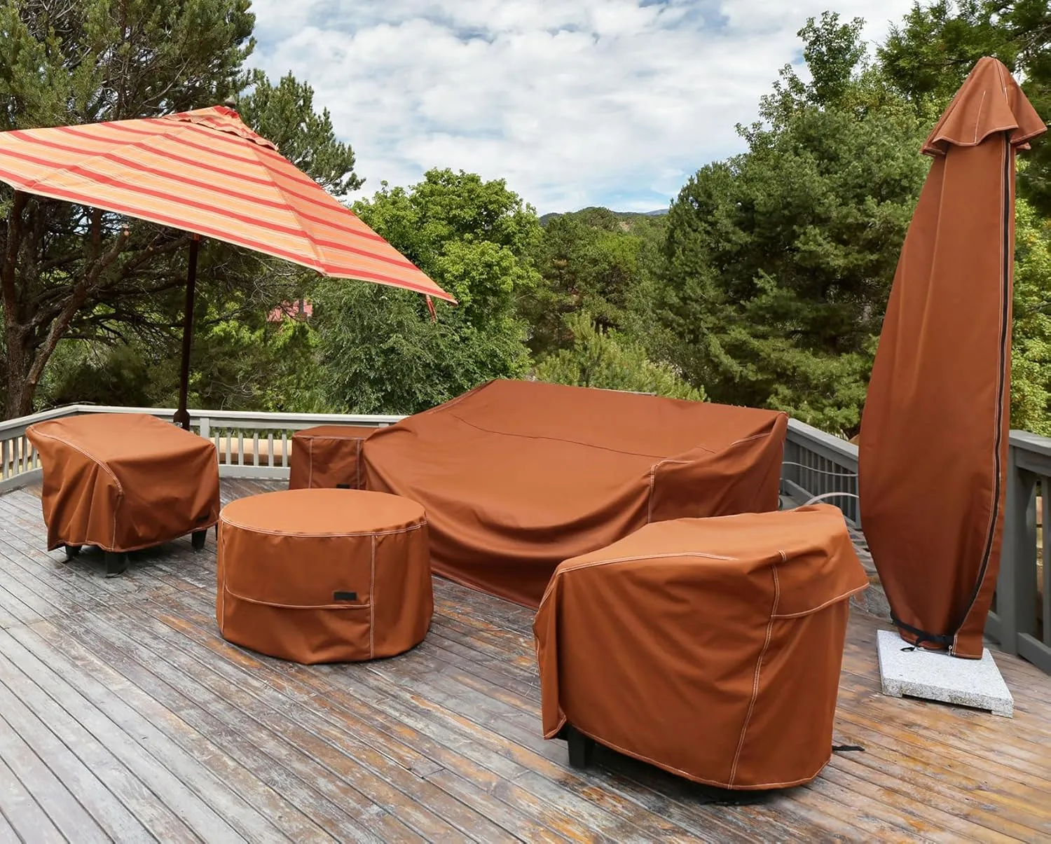 NettyPro Grill Cover Heavy Duty Waterproof 72 Inch, BBQ Gas Grill Cover for Large Weber, Char-Broil, Brinkmann, Jenn Air, Nexgrill Grills and More, Brown