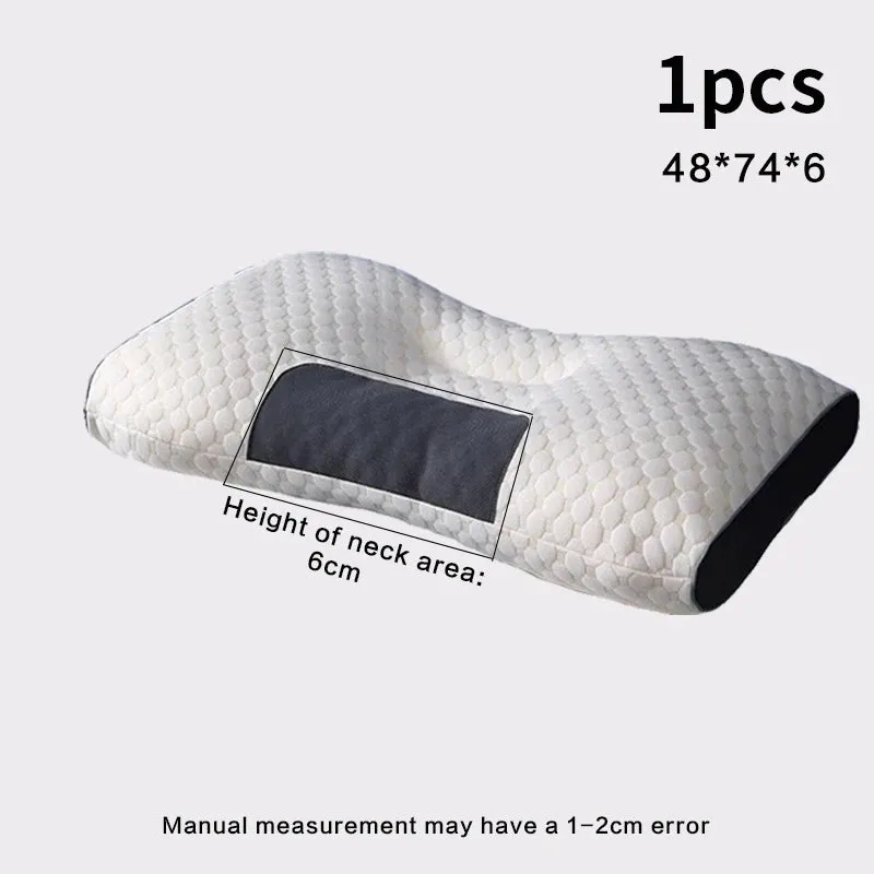 New Neck Pillow Help Sleep And Protect The Neck Cervical Orthopedic Household Soybean Fiber Massage SPA Pillow For Sleeping